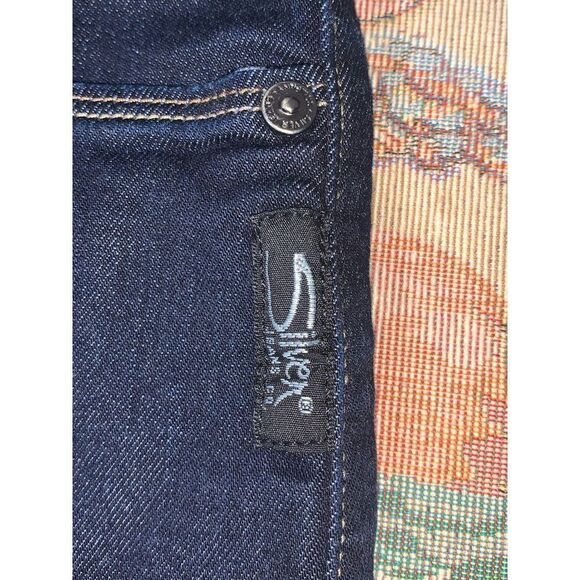 SILVER JEANS Dark Wash Skinny Jeans Size 27/27 - Picture 7 of 15